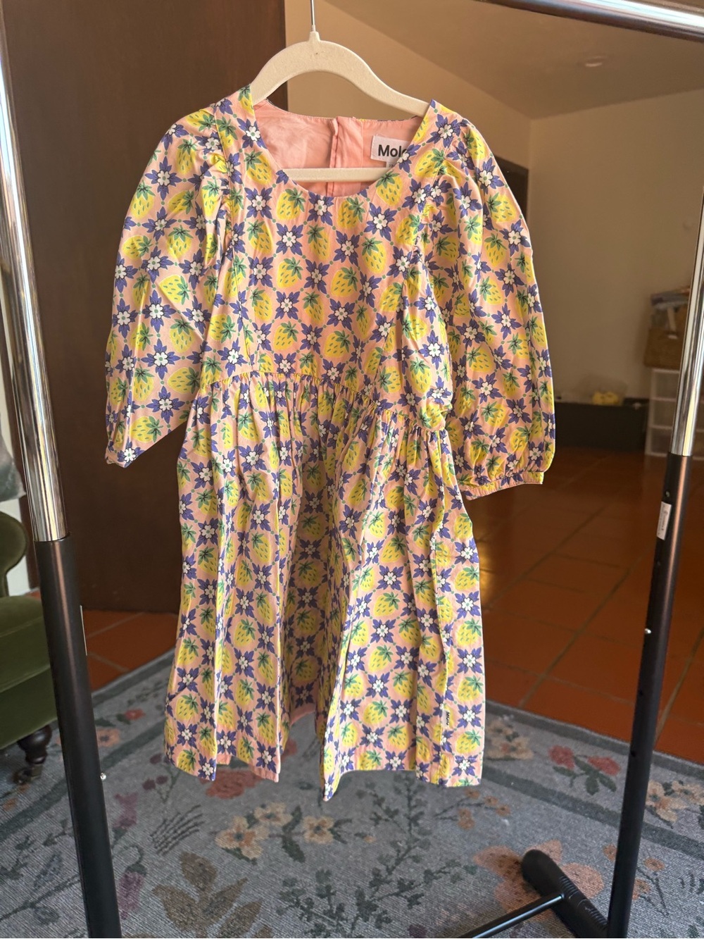 Molo Pink Pineapple & Floral Dress